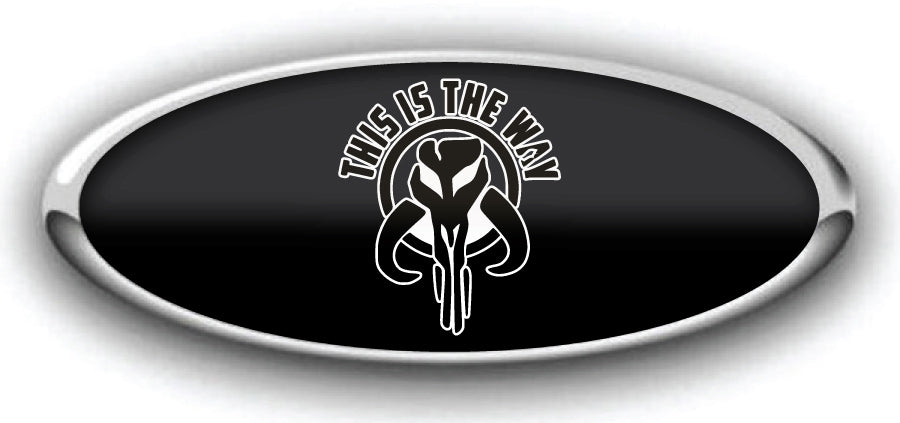 FORD STAR WARS THIS IS THE WAY OVERLAY EMBLEM DECALS 3PC KIT