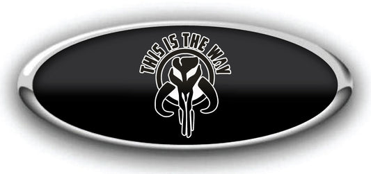 FORD STAR WARS THIS IS THE WAY OVERLAY EMBLEM DECALS 3PC KIT
