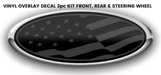 STEALTH US FLAG FORD OVERLAY EMBLEM LOGO DECALS