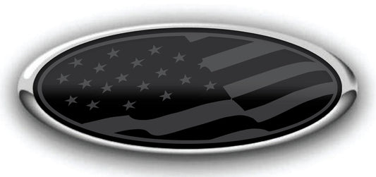 STEALTH US FLAG FORD OVERLAY EMBLEM LOGO DECALS