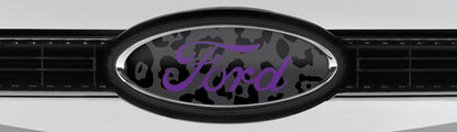 FORD LEOPARD STEALTH PINK OVERLAY EMBLEM LOGO DECALS