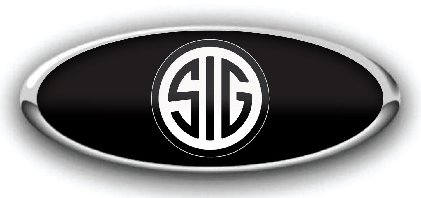 FORD SIG OVERLAY EMBLEM LOGO DECALS 3PC KIT