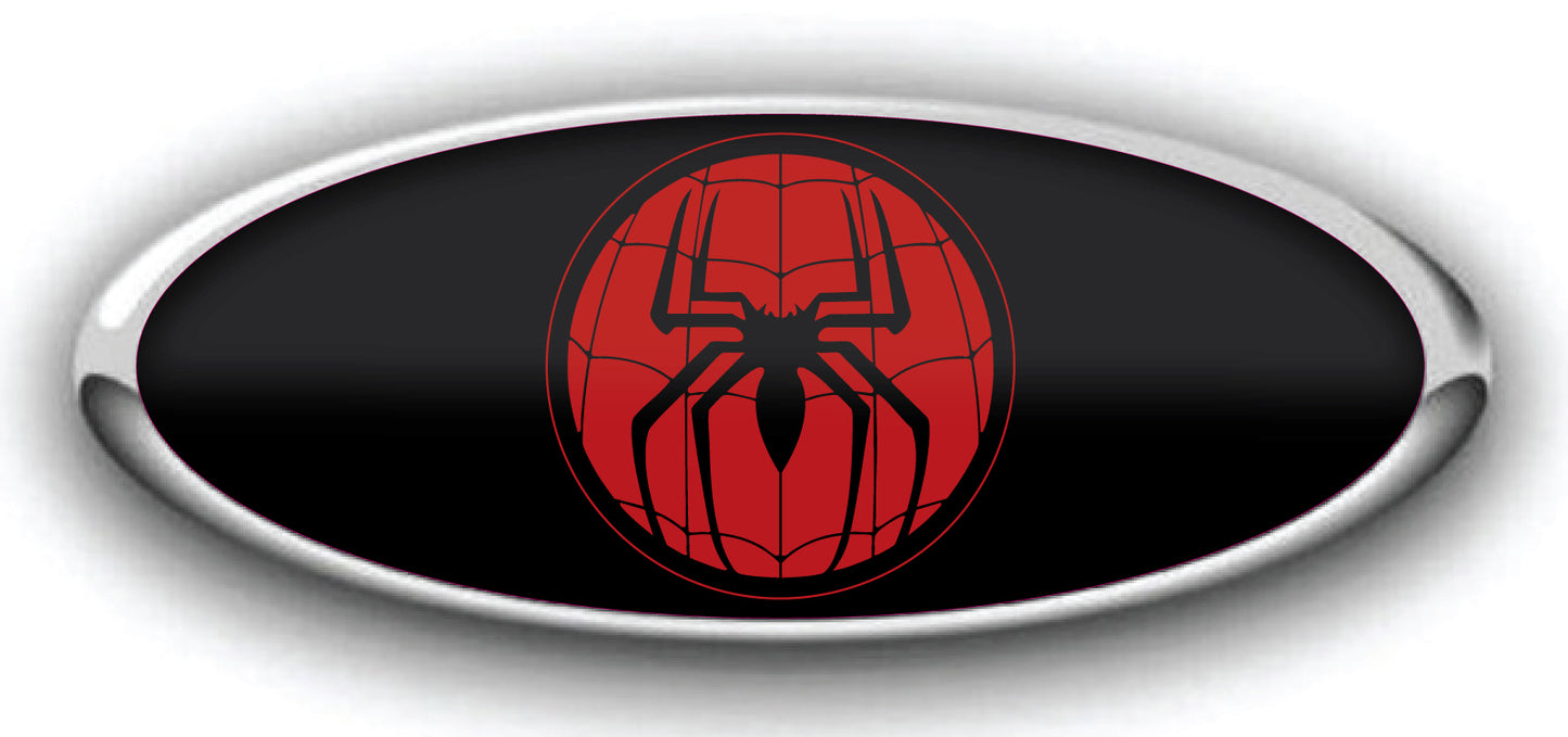 FORD SPIDERMAN GLOBE OVERLAY EMBLEM DECALS 3PC KIT