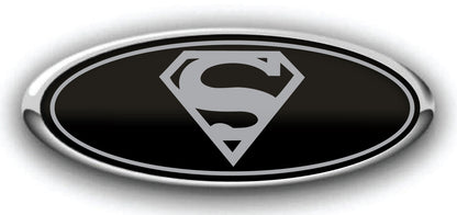 FORD SUPERMAN OVERLAY EMBLEM LOGO DECALS 3PC KIT