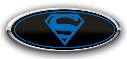 FORD SUPERMAN OVERLAY EMBLEM LOGO DECALS 3PC KIT