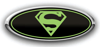 FORD SUPERMAN OVERLAY EMBLEM LOGO DECALS 3PC KIT