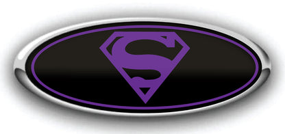 FORD SUPERMAN OVERLAY EMBLEM LOGO DECALS 3PC KIT