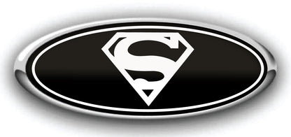 FORD SUPERMAN OVERLAY EMBLEM LOGO DECALS 3PC KIT