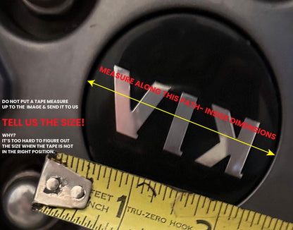 MUSTANG MACH E VINYL OVERLAY CENTER CAP DECALS