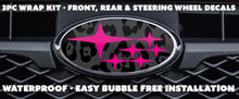 Load image into Gallery viewer, SUBARU OVERLAY EMBLEM DECALS WRAPS LEOPARD STEALTH
