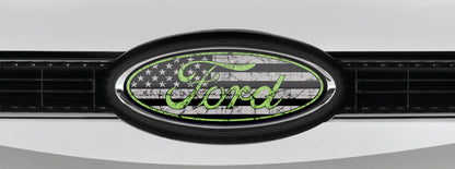 FORD DISTRESSED US FLAG OVERLAY EMBLEM LOGO DECALS