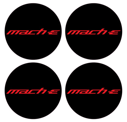 MUSTANG MACH E VINYL OVERLAY CENTER CAP DECALS