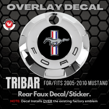 Mustang Tribar 2005-2009 Faux Overlay Emblem Decal