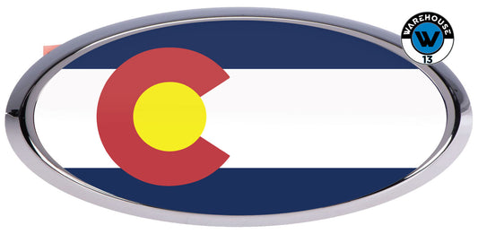SUBARU OVERLAY EMBLEM DECALS WRAPS COLORADO STATE FLAG
