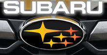 Load image into Gallery viewer, SUBARU OVERLAY EMBLEM DECALS WRAPS MANY COLORS
