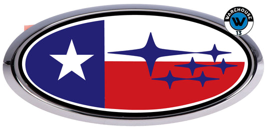 SUBARU OVERLAY EMBLEM DECALS WRAPS TEXAS STATE STARS FLAG