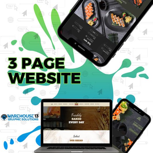 3-Page Custom Website – $199