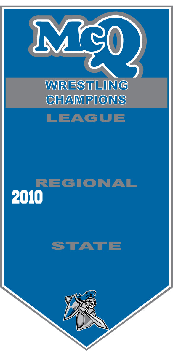 HIGH SCHOOL CHAMPIONSHIP HANGING GYM BANNERS