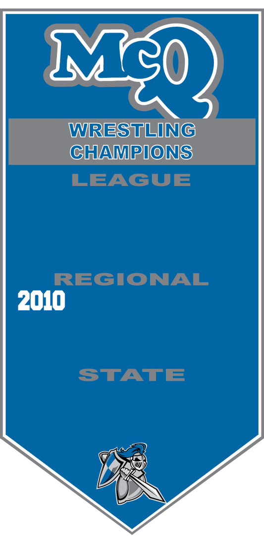 HIGH SCHOOL CHAMPIONSHIP HANGING GYM BANNERS
