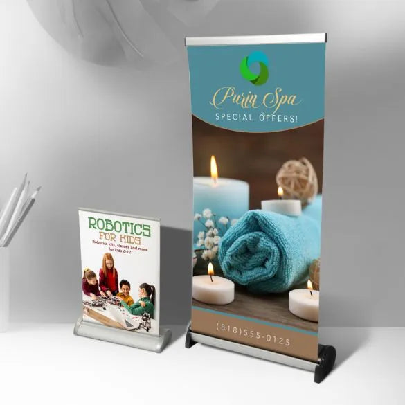 RETRACTABLE TABLE TOP DISPLAYS