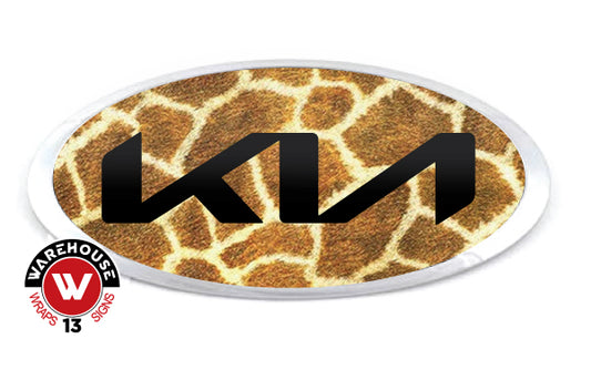KIA 2021 LOGO OVERLAY EMBLEM DECALS GIRAFFE