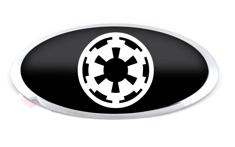 KIA IMPERIAL STAR OVERLAY EMBLEM DECALS BLACK WHITE