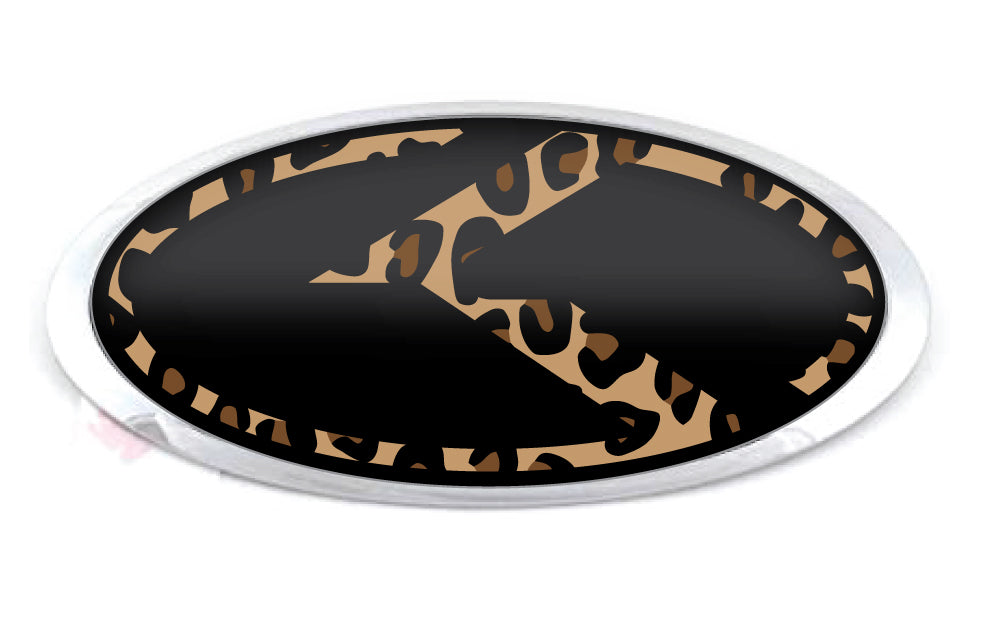 KIA KOREAN K LEOPARD LOGO OVERLAY EMBLEM DECALS