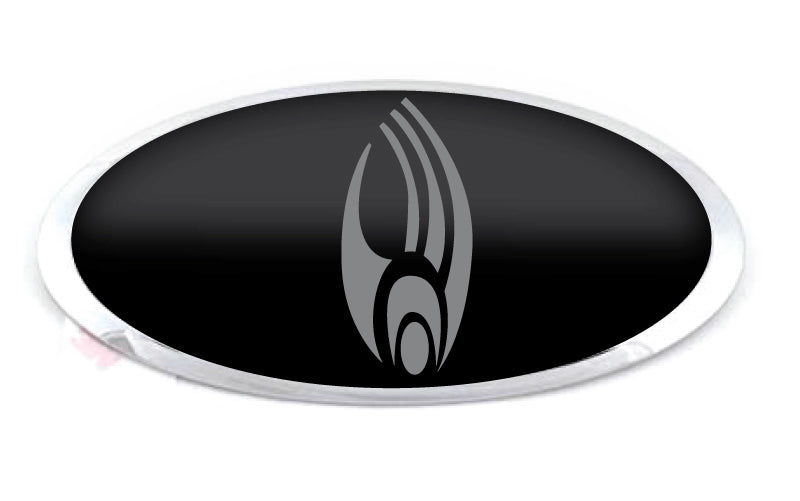 KIA STAR TREK OVERLAY EMBLEM DECALS BLACK/GRAY