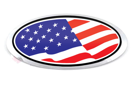 KIA US FLAG OVERLAY EMBLEM DECALS