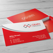 Load image into Gallery viewer, 16pt Matte or UV Gloss Business Cards Printed 2-Sided
