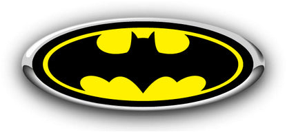 FORD BATMAN OVERLAY EMBLEM LOGO DECALS 3PC KIT